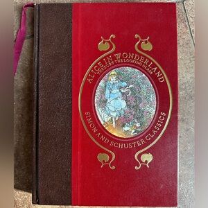 Vintage 1982 Alice in Wonderland Through the Looking Glass Simon & Schuster